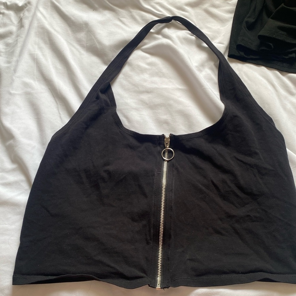 Black crop top , only worn once